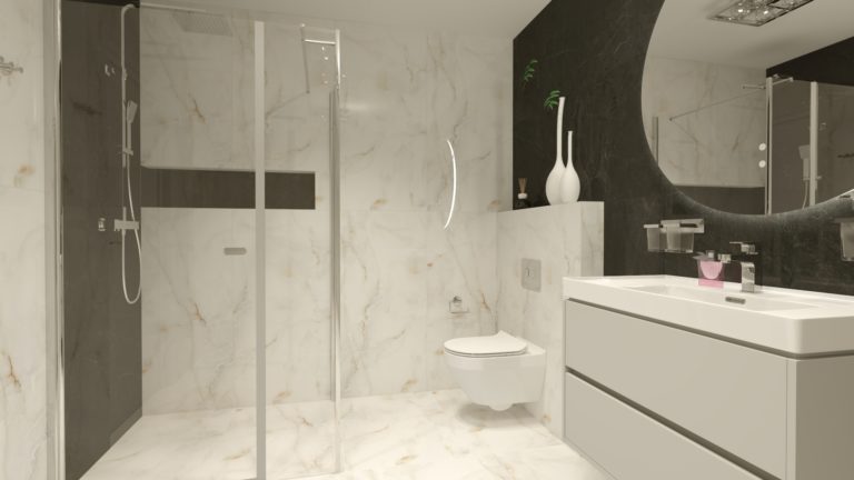 Czarny marmur we wnętrzach: jak wykorzystać ciemne płytki dla efektu luksusu?